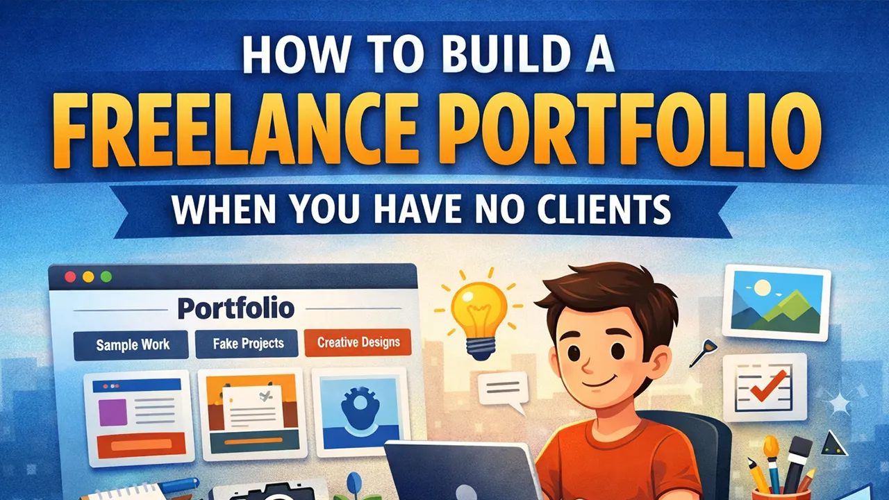 Build Freelance Portfolio : Learn how to build a freelance portfolio with no clients. Discover practical tips, project ideas, and strategies to showcase your skills and get your first freelance clients.